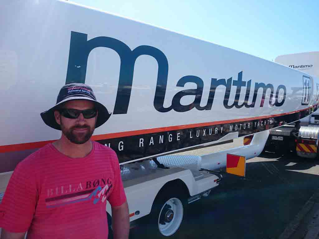 Man in Trailer Truck - Secondhand Boat Motors in Hervey Bay